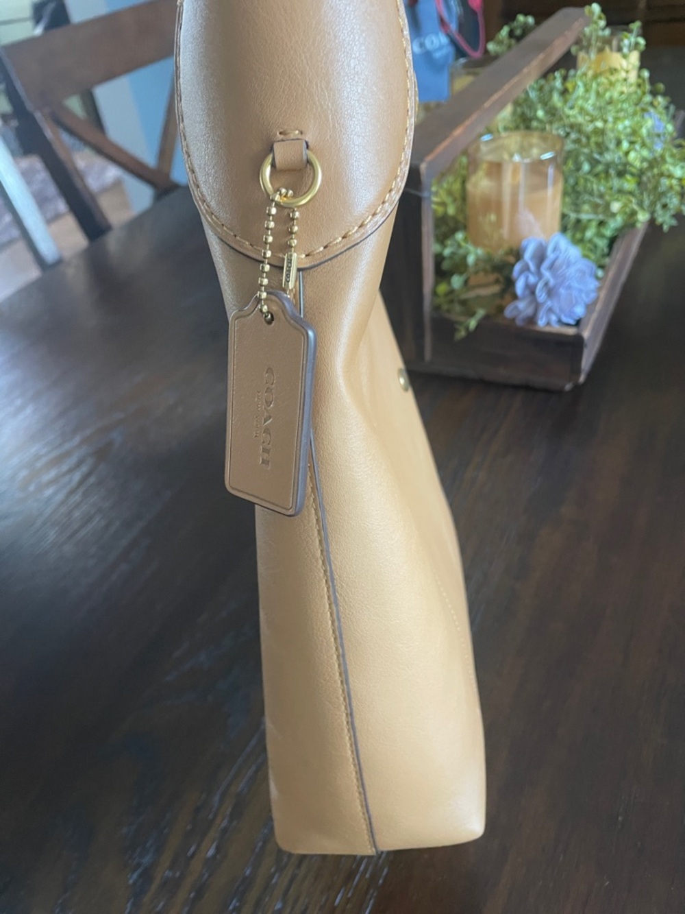 Coach Brooklyn 28 Shoulder Hobo Bag in Honey Brown - Picture 6 of 9